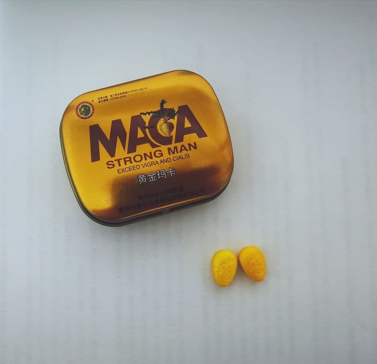 Таблетки Maca Strong Man в жести 10 таб/уп, цена за 1 таб