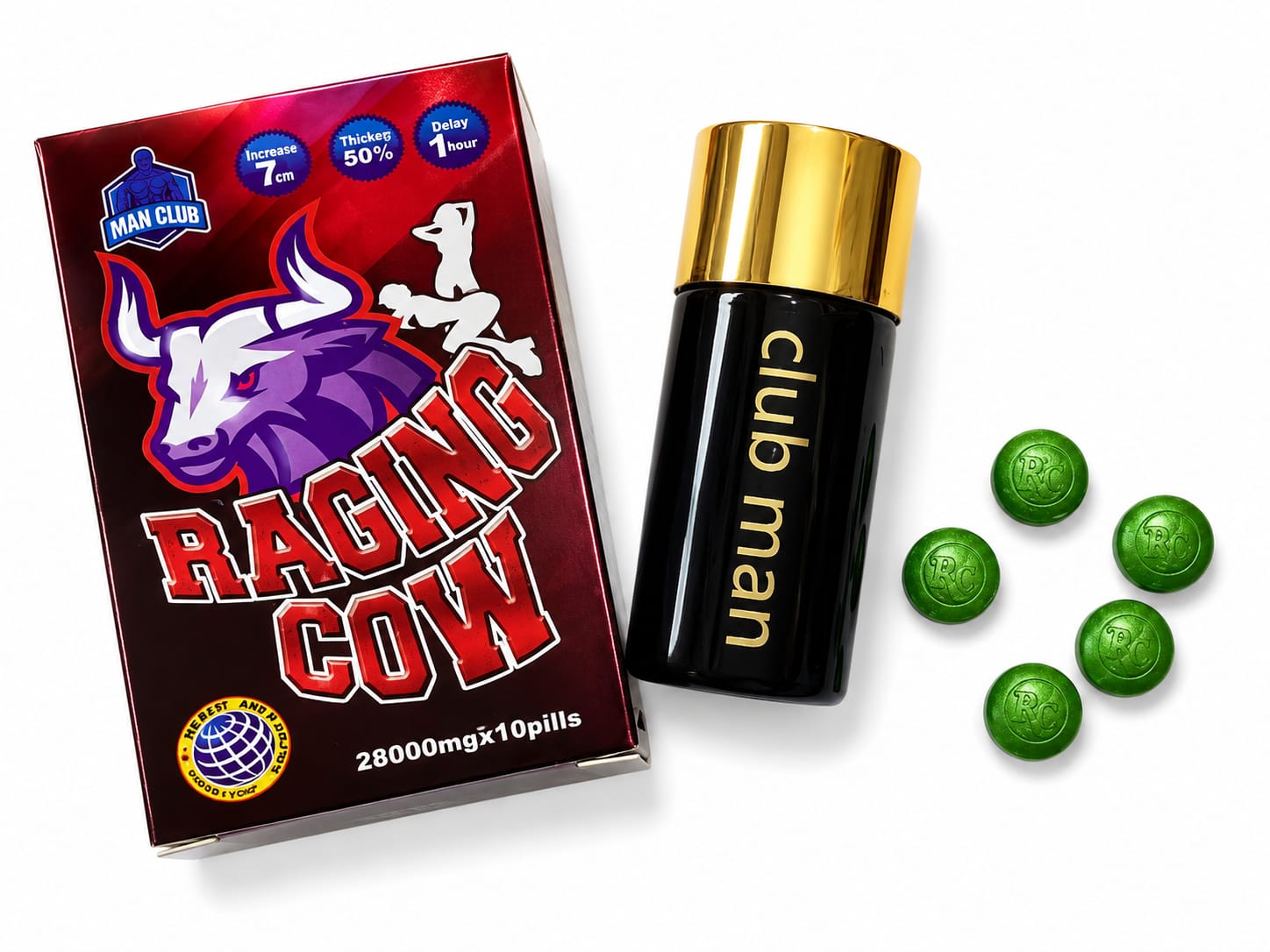 Таблетки Raging cow 10шт/уп, цена за 1 таб.