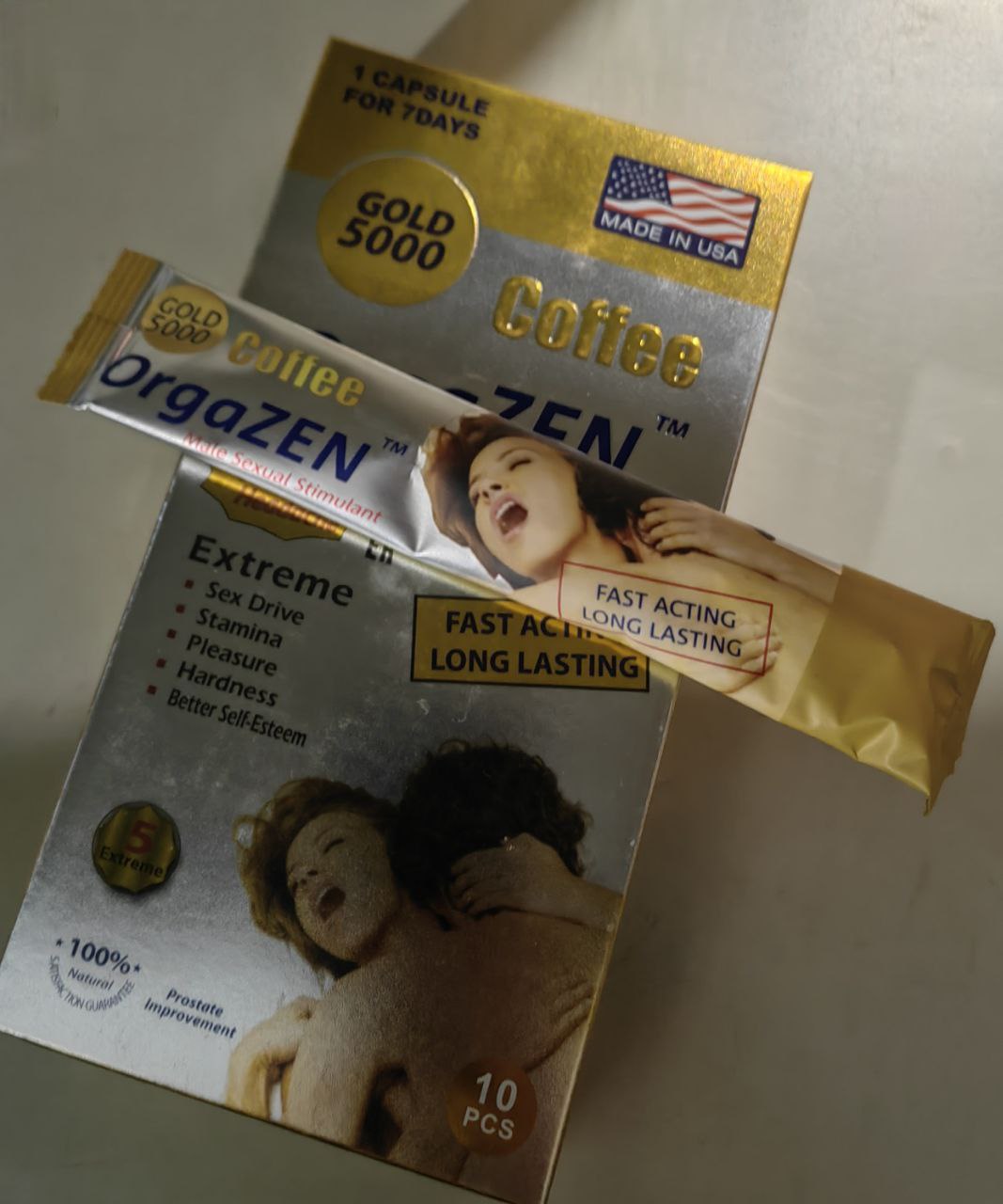 Кофе для мужчин OrgaZen gold 5000 цена за 1 пакет