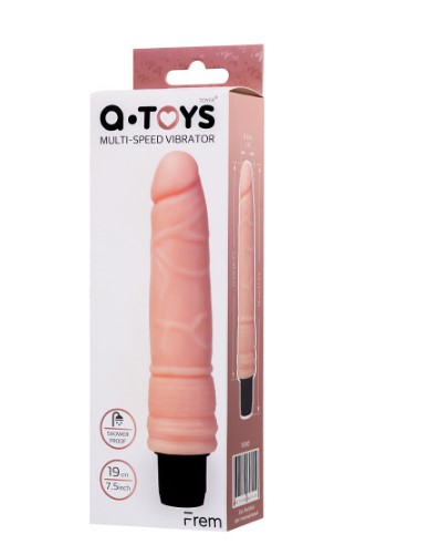 Реалестичный вибратор A-Toys by TOYFA Frem TPE телесный 19 см-761001