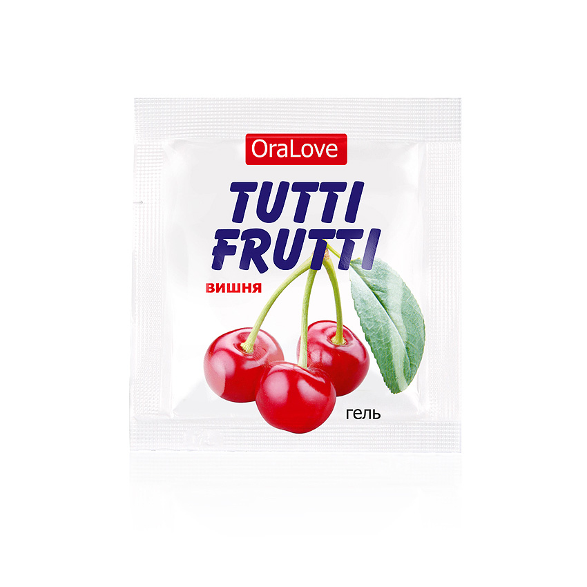 Пробник ГЕЛЬ "TUTTI-FRUTTI "ВИШНЯ" серии "OraLove" одноразовая упаковка 4 г арт. LB-30009