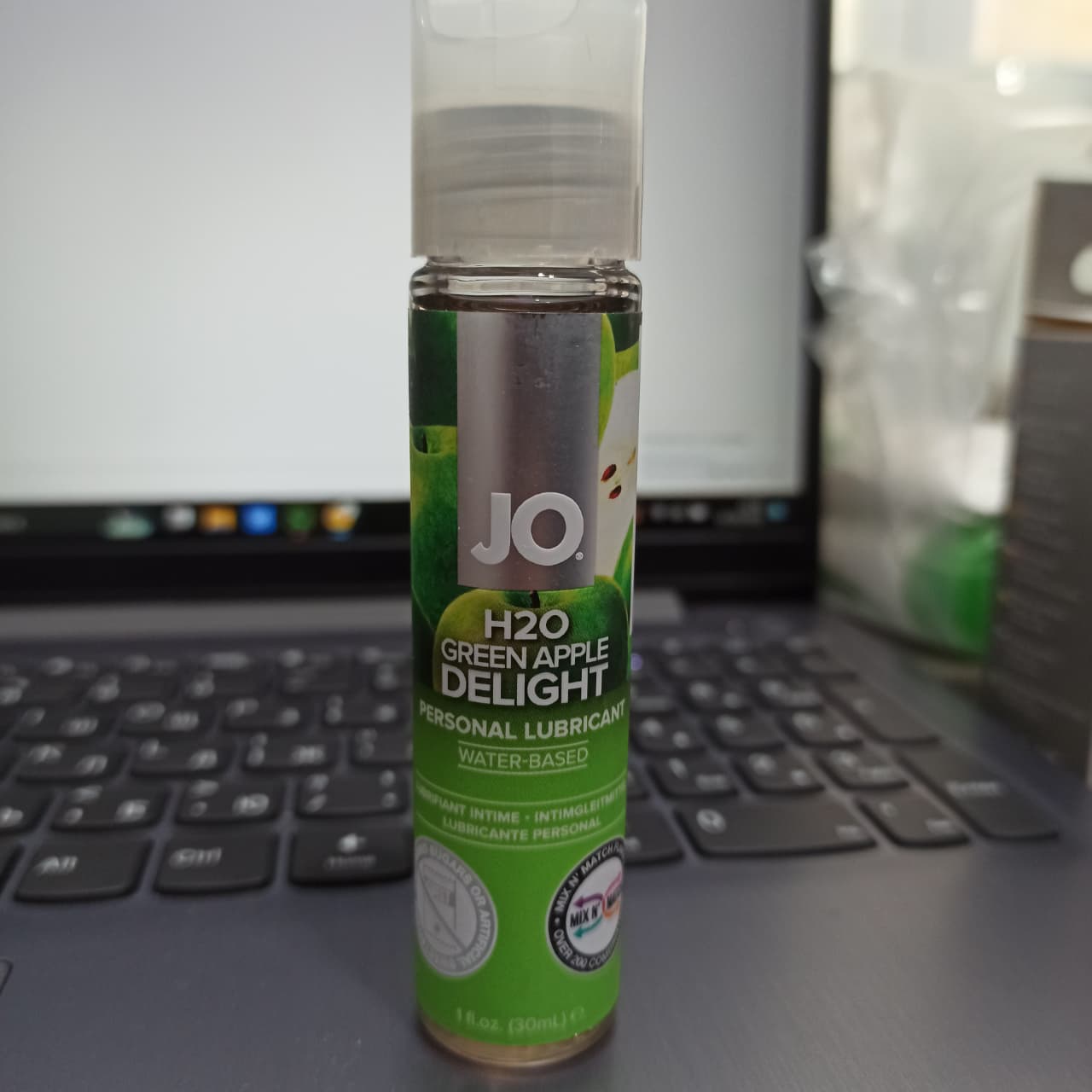Съедобный лубрикант зеленое яблоко JO H2O Green apple 30 мл 10385