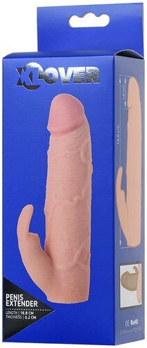 Насадка на пенис с доп стимуляцией XLover by Toyfa, TRE, телесный, 16,8 748023