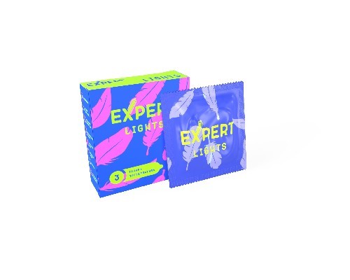 ПРЕЗЕРВАТИВЫ EXPERT LIGHTS № 3 (УЛЬТРАТОНКИЕ) NEW, 3 штуки, цена за упак