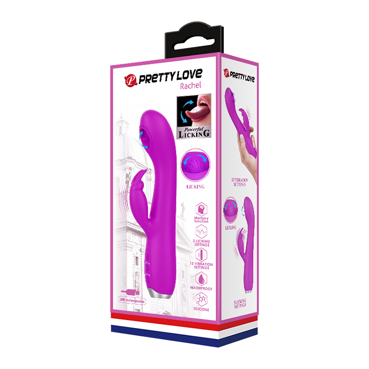 Вибратор с имитацией оральных ласк Prettye Love BI-014783