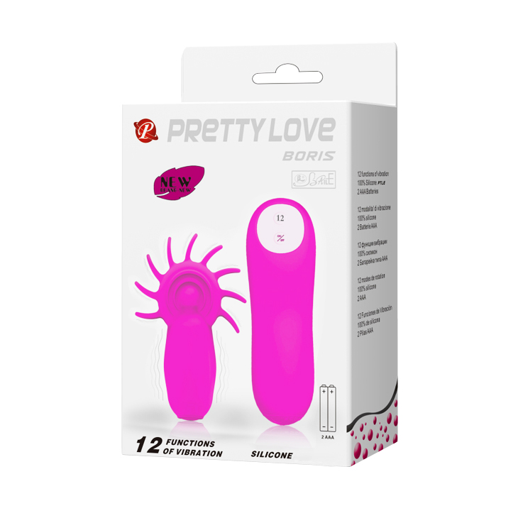 Мини-вибратор с эластичными язычками Pretty Love Boris BI-014323