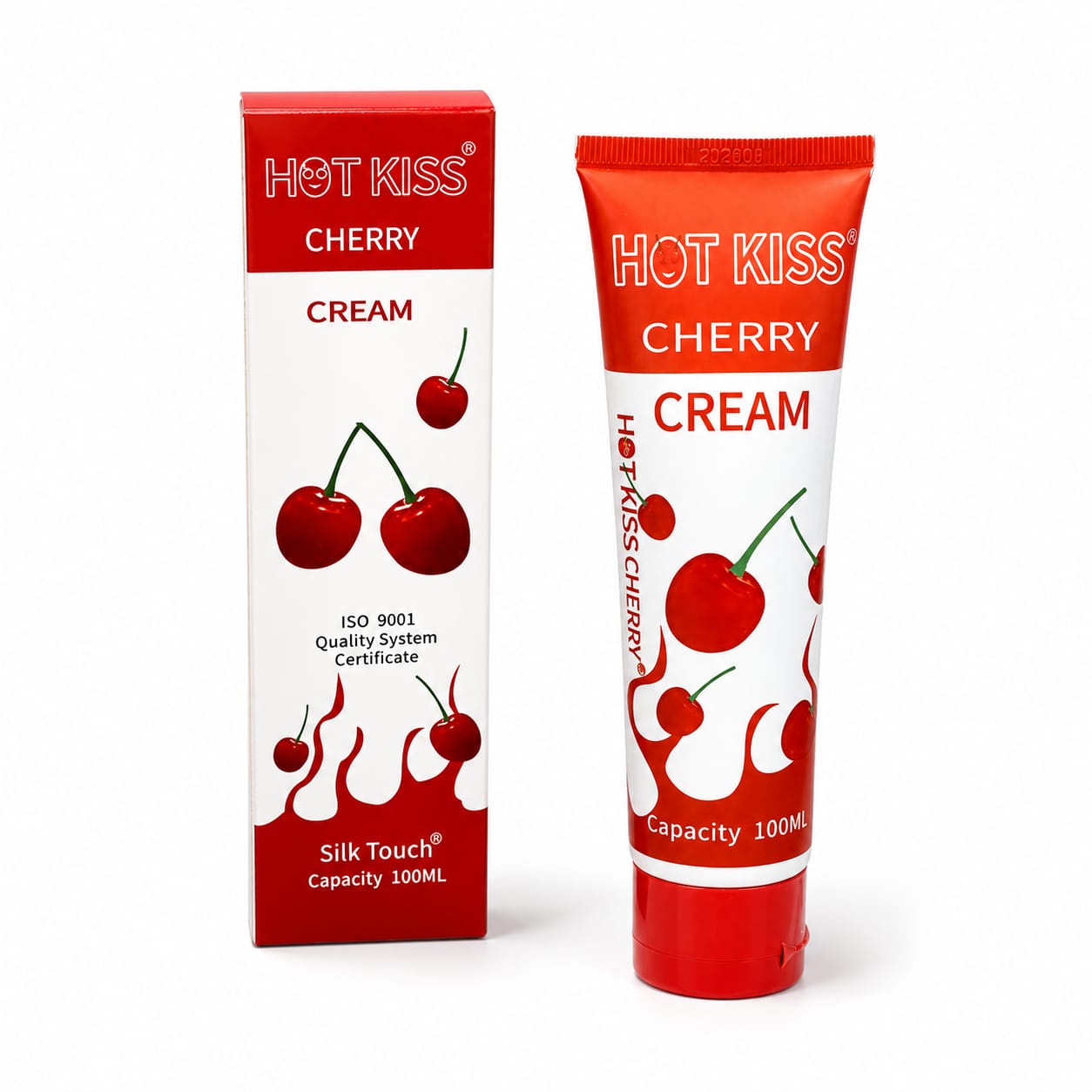 Крем-лубрикант Hot Kiss Cherry объемом 100 мл