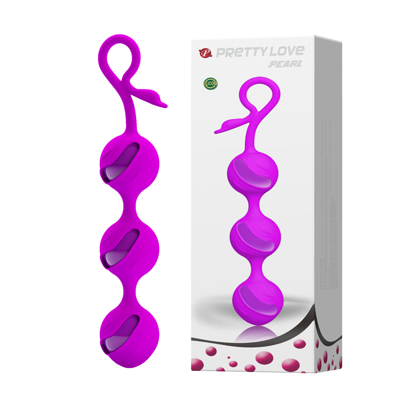 Вагинальные шарики в сцепке 3 шт Pretty Love BI-014211
