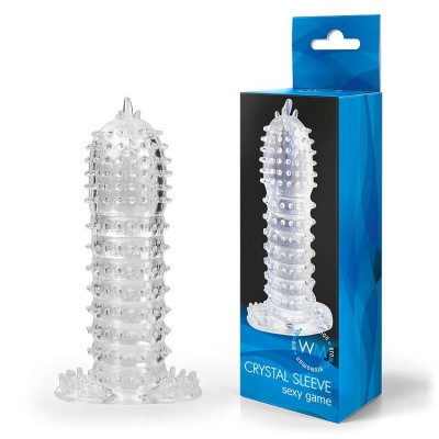 Насадка закрытая CRYSTAL SLEEVE L 130 мм D 35 мм арт. EE-10032