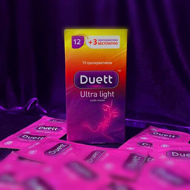 Ультратонкие презервативы "Duett" № 15, цена за 1 шт
