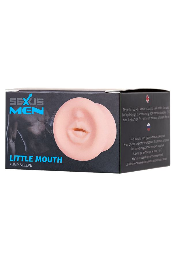 Насадка на помпу Sexus Men LITTLE MOUTH, TPE, телесный, 7,5 см 709033