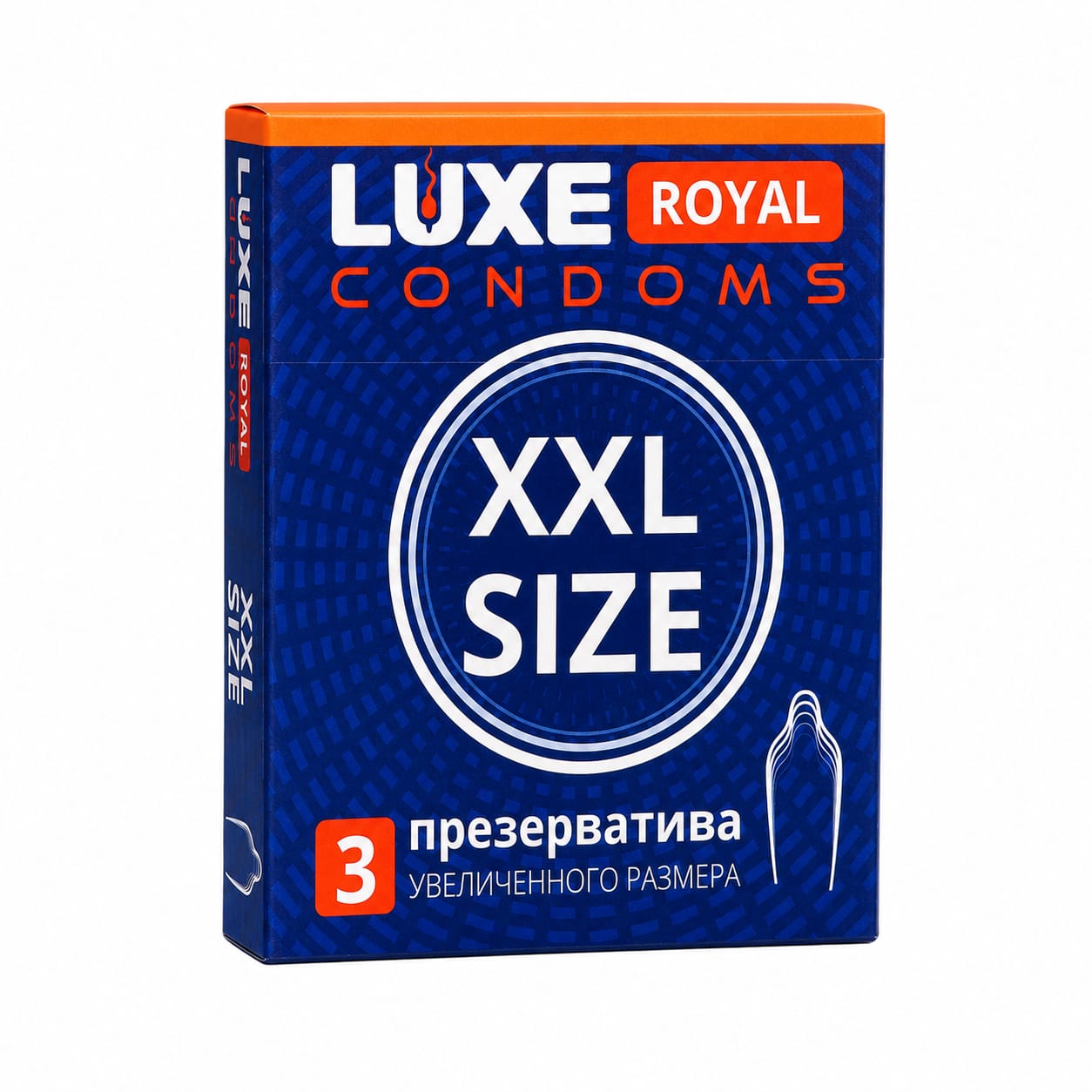 ПРЕЗЕРВАТИВЫ LUXE ROYAL XXL size 3 штуки (цена за упак) 08842