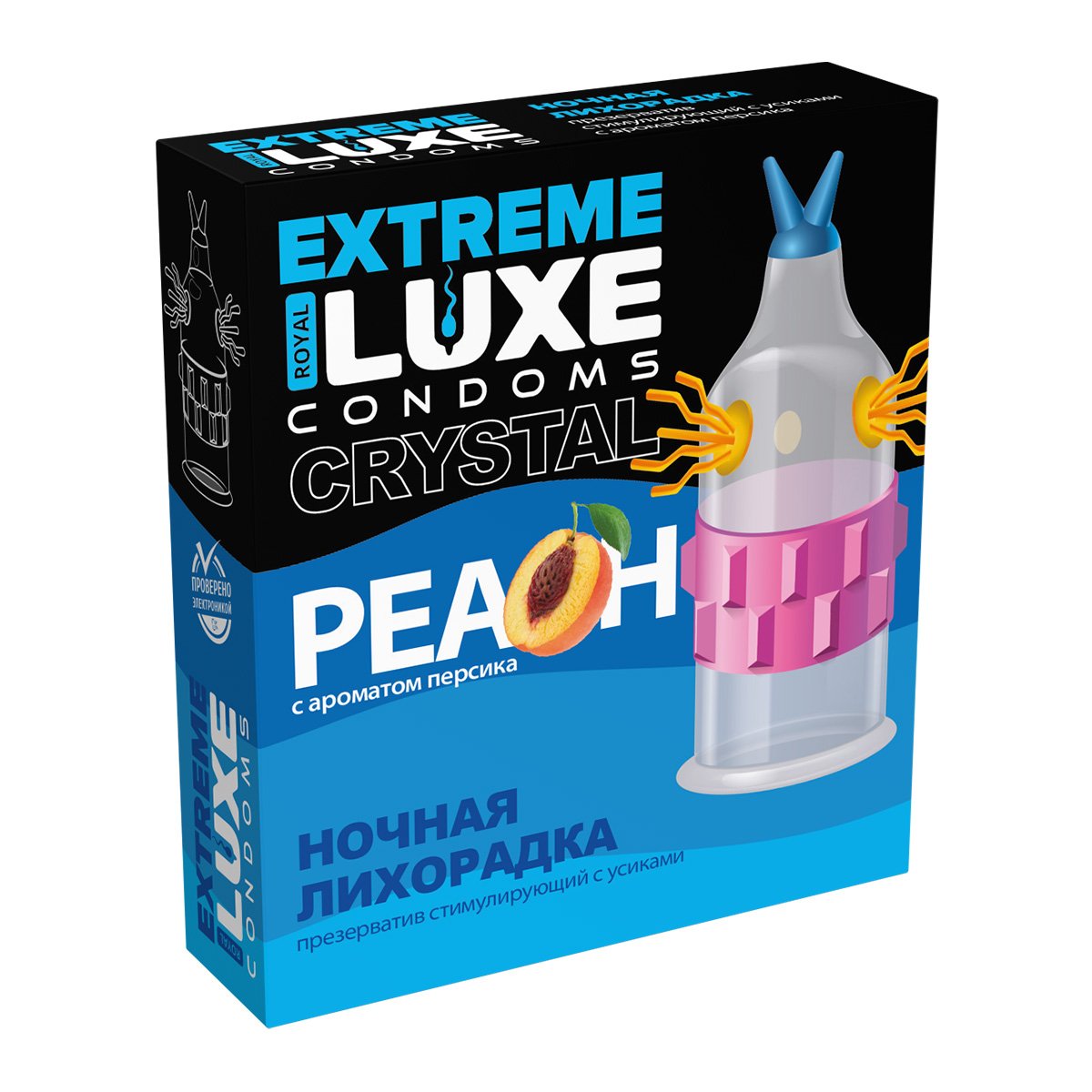 Презервативы LUXE Extreme Ночная лихорадка (персик) 1 шт 09276