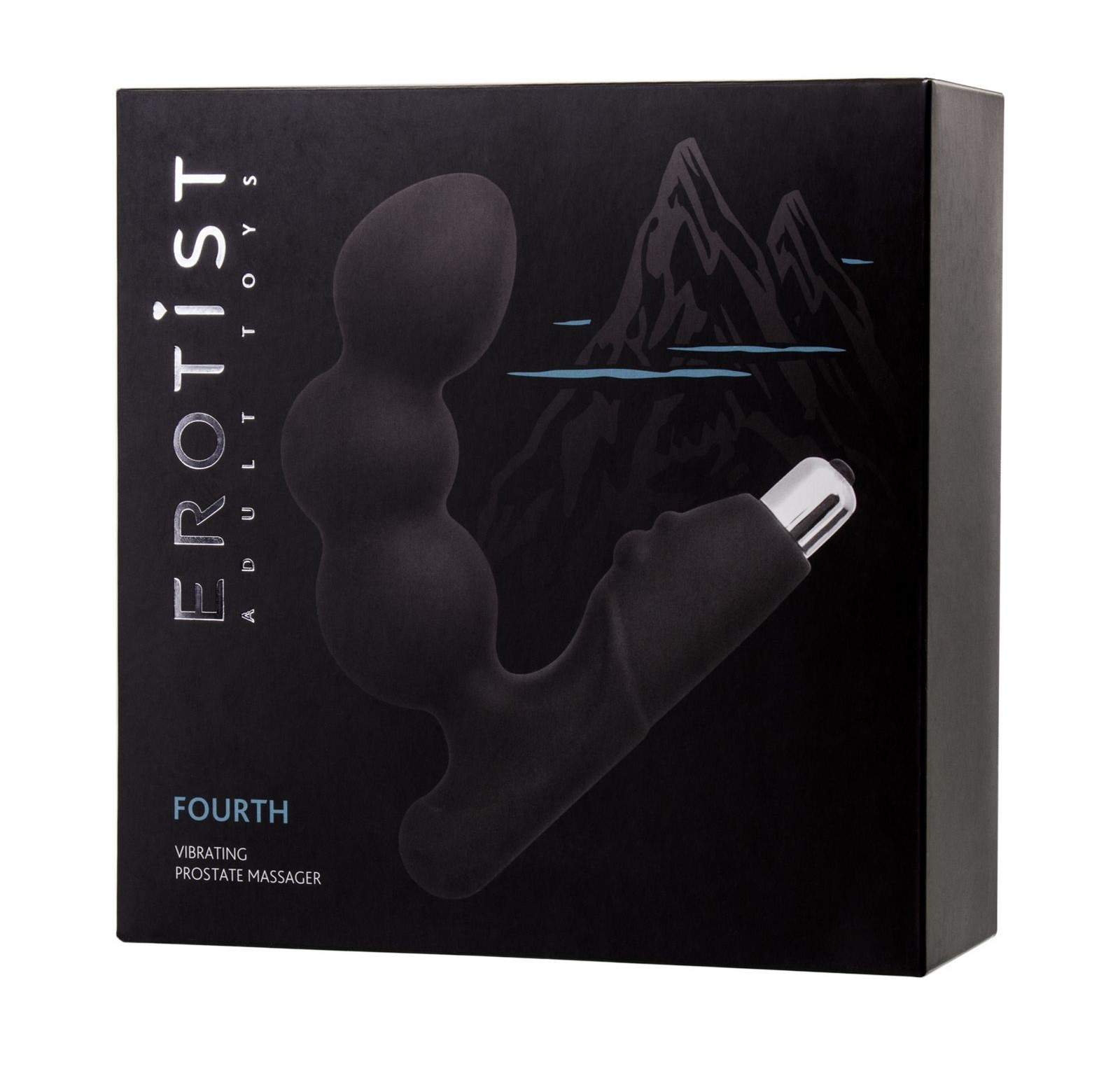 Стимулятор простаты Erotist Fourth силикон, черный, 11.5 см 541304