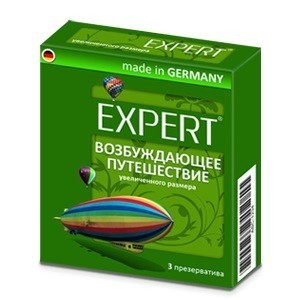 ПРЕЗЕРВАТИВЫ EXPERT ВОЗБУЖДАЮЩЕЕ ПУТЕШЕСТВИЕ № 3 (УВЕЛИЧЕННОГО РАЗМЕРА), 3 штуки 0113