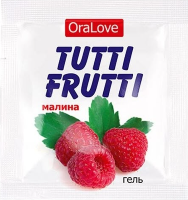 Гель  Tutti-Frutti со вкусом малины 4 г LB-30007t