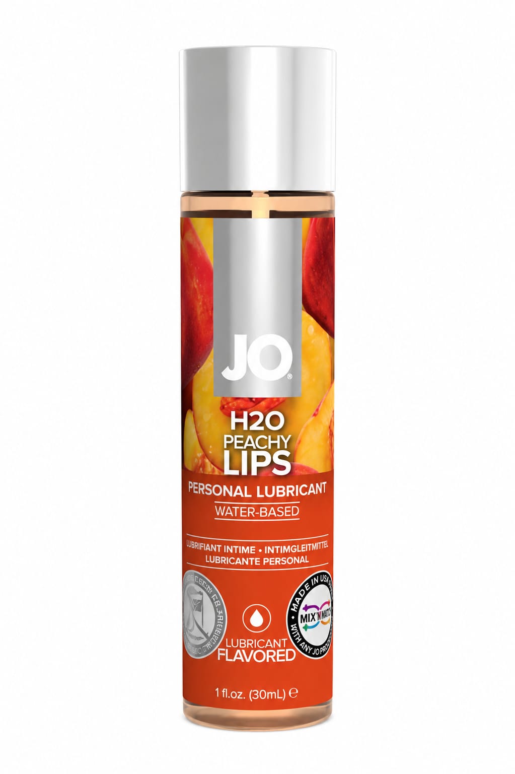 Съедобный лубрикант персик JO H2O Peachy Lips 30 мл 10126