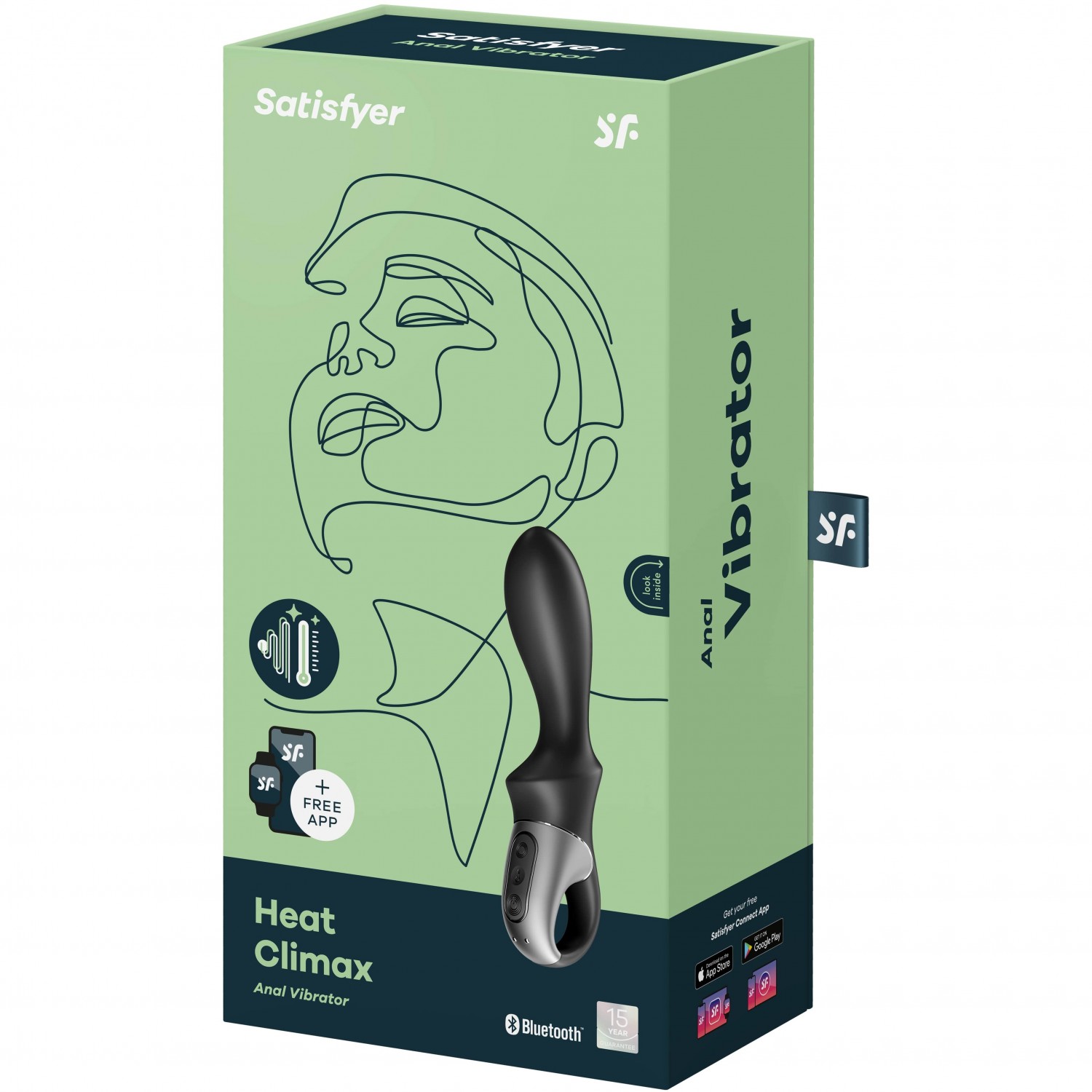 Вибростимулятор-унисекс с подогревом Satisfyer Heated Climax 20,7 см 4001661