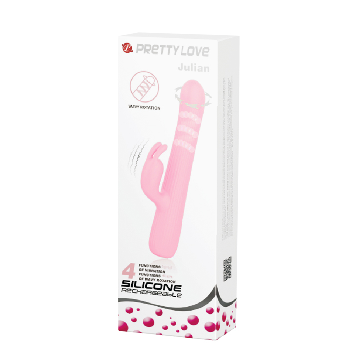 Вибратор-кролик с вращением Pretty Love Julian BI-014640-1
