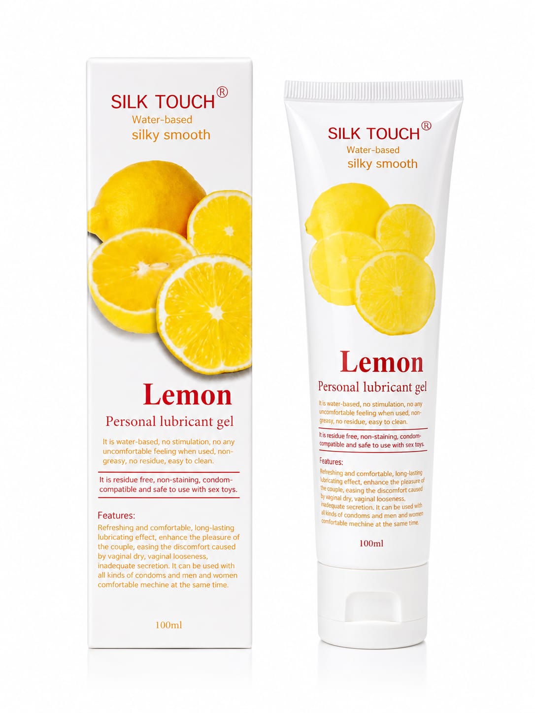 Silk Touch Lemon на водной основе с ароматом лимона 100ml