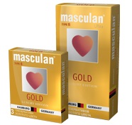 ПРЕ-ВЫ "MASCULAN 5 ULTRA №10" (УТОНЧЕН. ЗОЛОТОГО ЦВЕТА) 10 штук	(цена за 1 шт), 0905