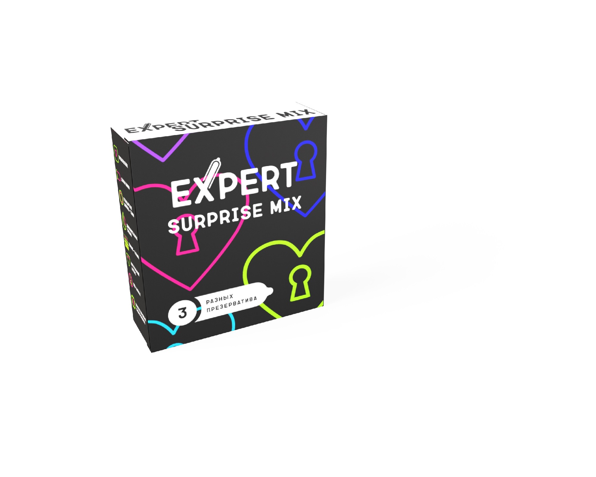 ПРЕЗЕРВАТИВЫ EXPERT SURPRISE MIX № 3 (МИКС), NEW, 3 штуки , цена за упак