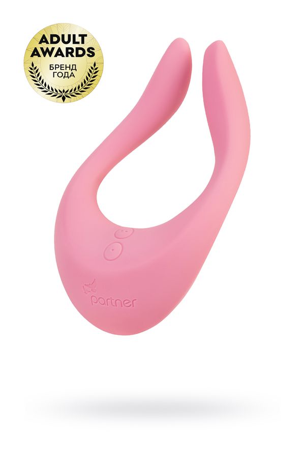 Многофункциональный стимулятор для пар Satisfyer Partner Multifun 2, силикон, розовый, 13 см
