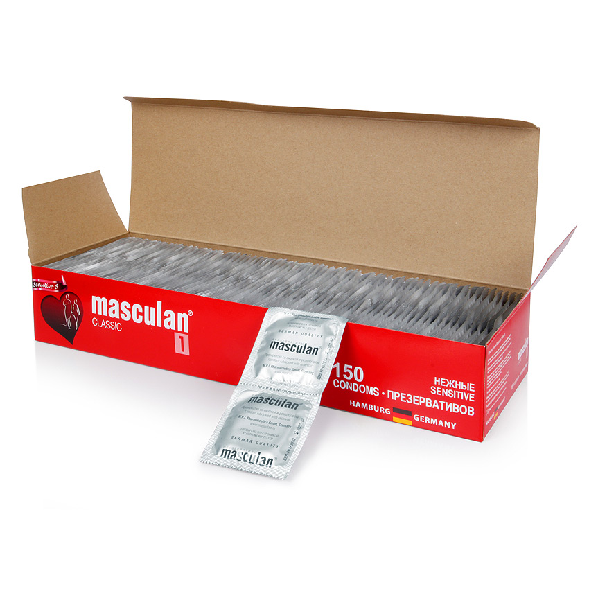 ПРЕЗЕРВАТИВЫ "MASCULAN 1 CLASSIC Sensitive №150 (НЕЖНЫЕ) цена за 1 шт