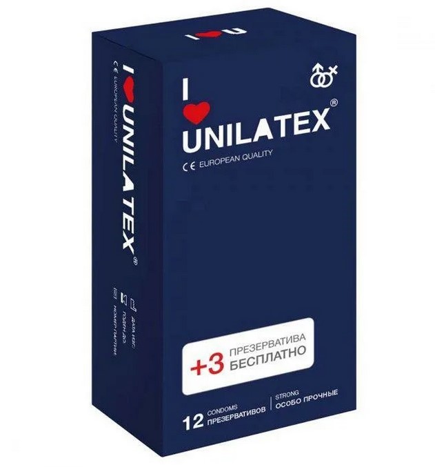 Презервативы Unilatex №15 особо прочные, цена за 1 шт