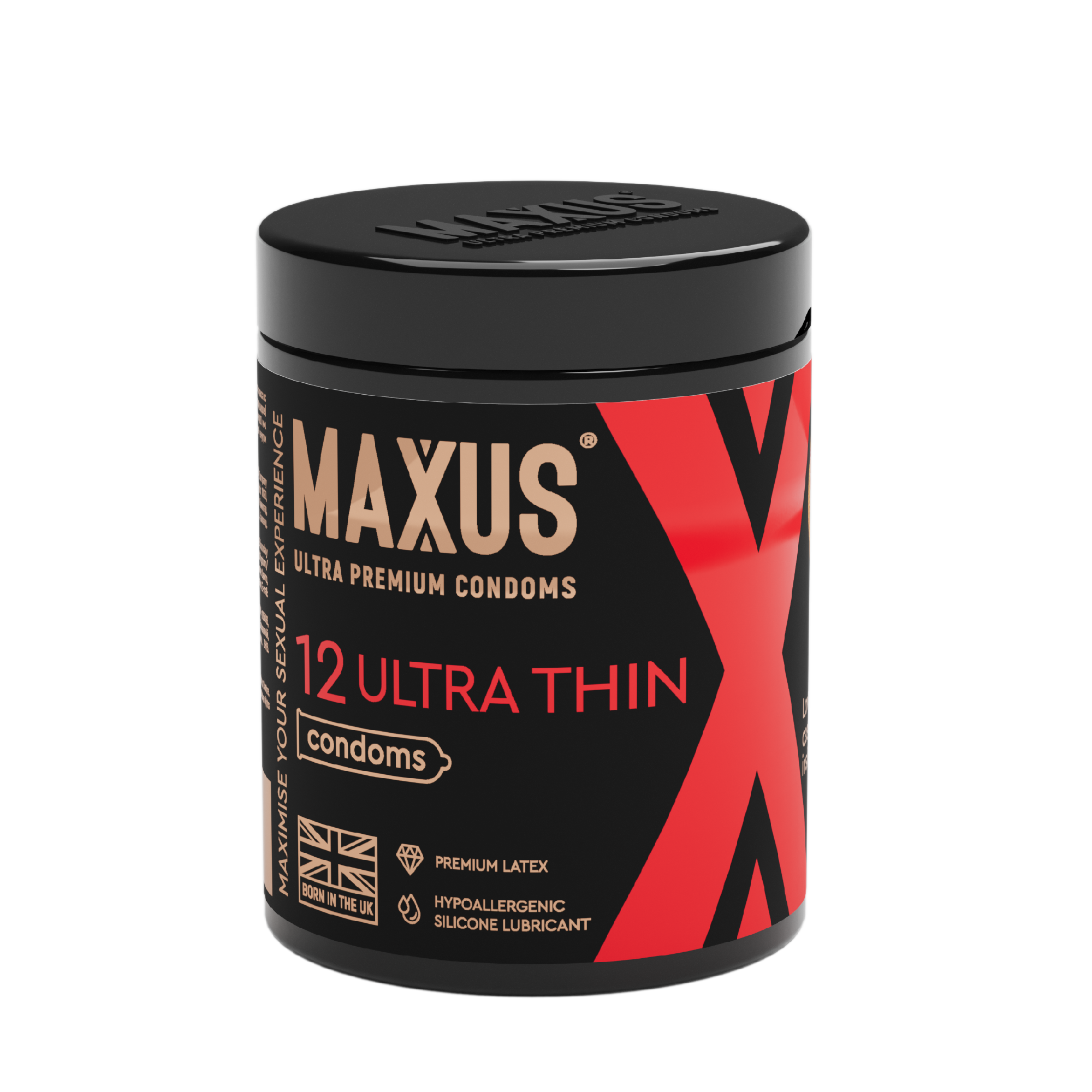 ПРЕЗЕРВАТИВЫ MAXUS ULTRA THIN № 13 X-EDITION (ультратон. с обильн. смазкой) в кейсе	, цена за 1 шт