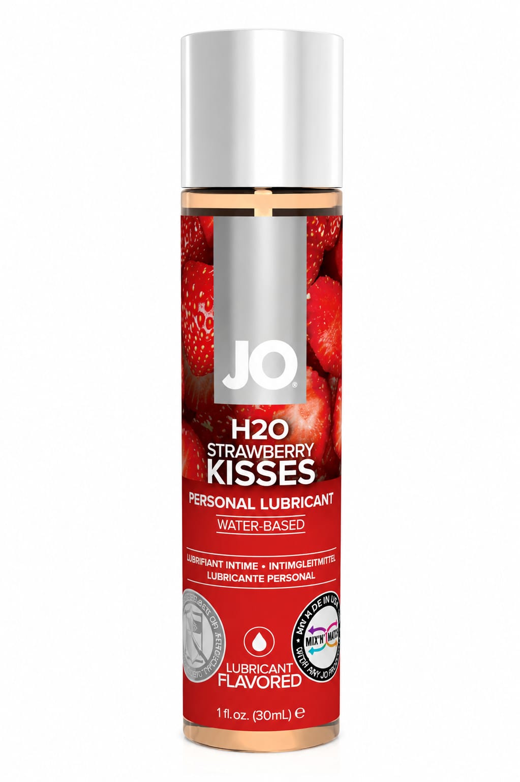 Съедобный лубрикант клубника JO H2O Strawberry kisses 30 мл 10118