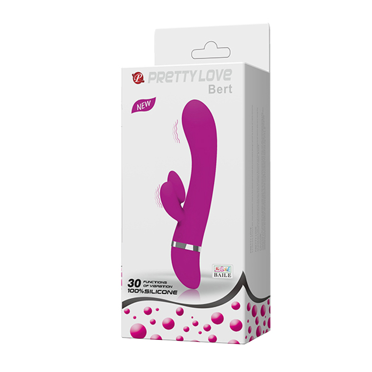 Вибратор с клиторальным стимулятором Pretty Love Bert 014346