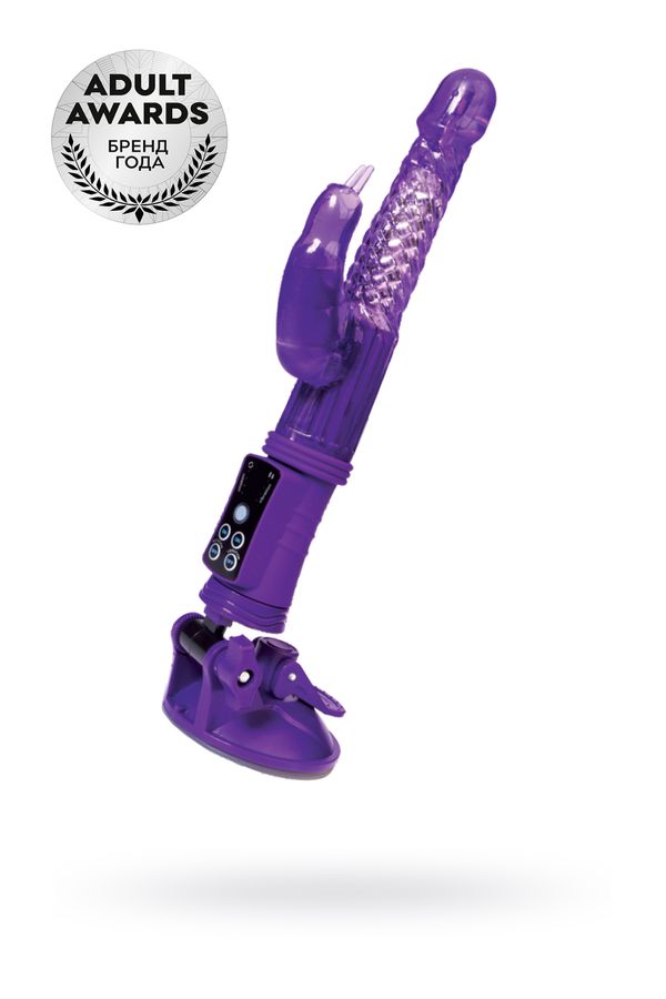 -Вибратор с клиторальным стимулятором TOYFA A-Toys High-Tech fantasy, TPR, фиолетовый, 24 см 765012
