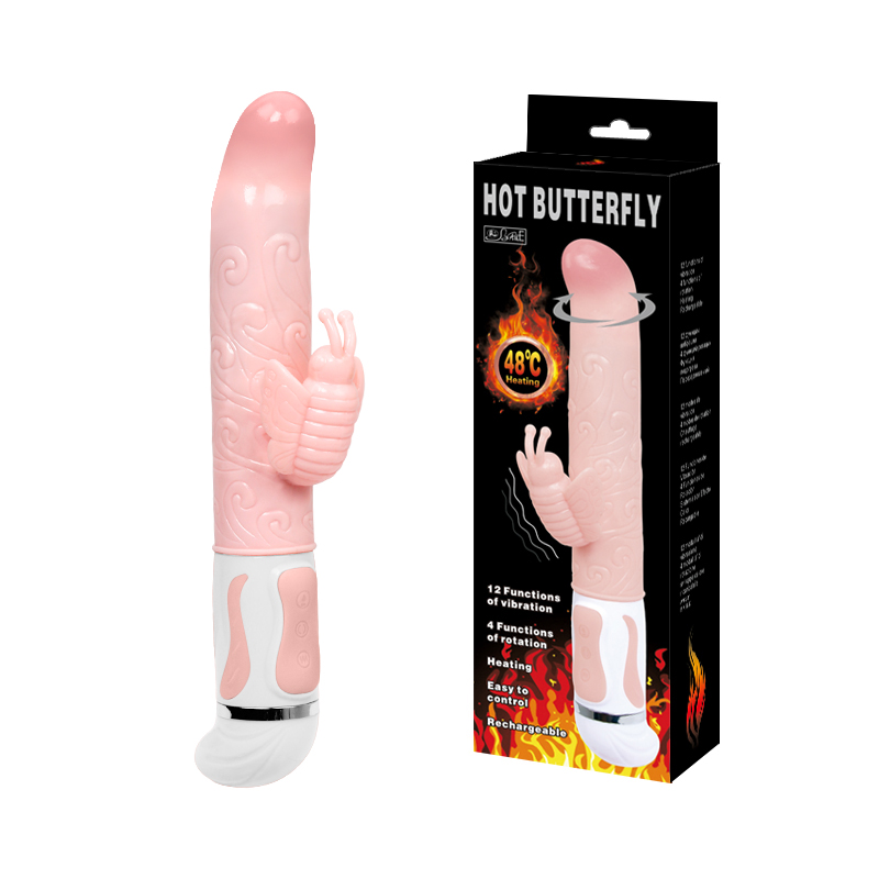 -Разогревающийся вибратор Hot Butterfly BW-063002
