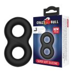 Двойное силиконовое эрекционное кольцо Crazy Bull BI-210185