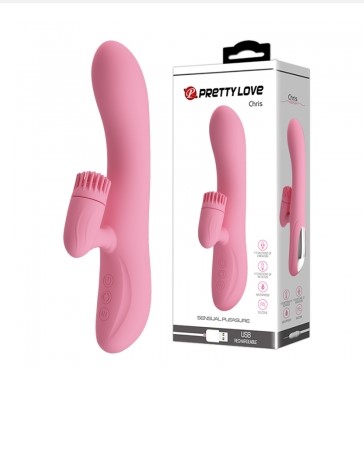Вибратор PrettyLove Chris c ротацией в клиторальной зоне BI-067002-1