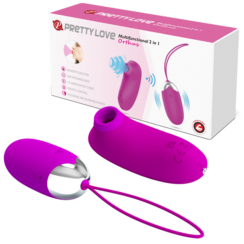 -Вакуумный вибростимулятор Pretty Love BI-014901W