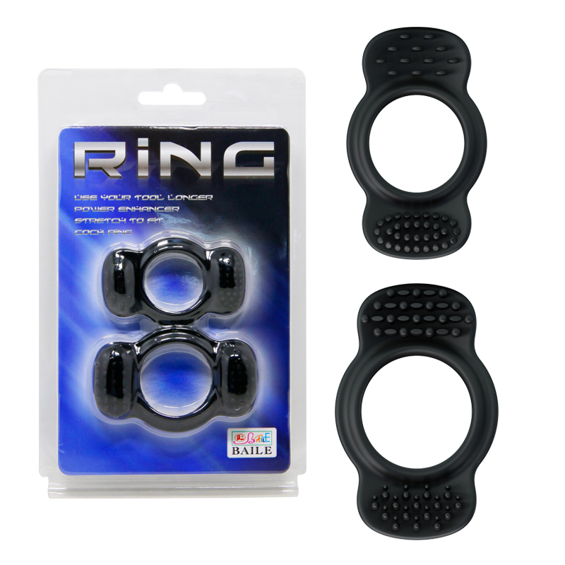 Набор эрекционных колец c шипами 2 шт RING BI-210171