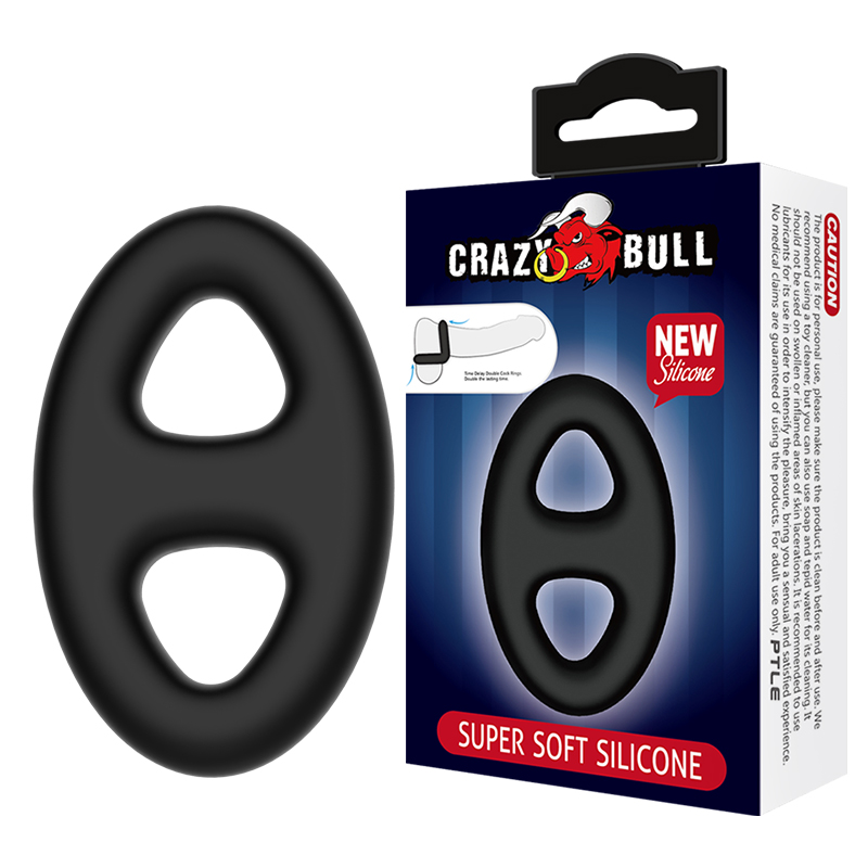 Силиконовое эрекционное кольцо Crazy Ball BI-210184