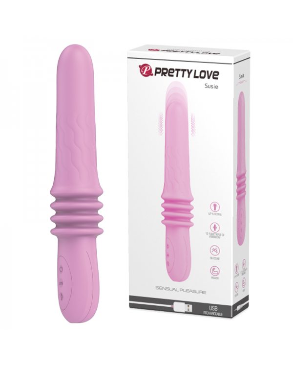 Вибратор Susie с фрикционным движением PrettyeLove BW-069003