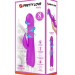 Вибратор c вращающимися шариками и клиторальным стимулятором PrettyLove Molly BI-014692