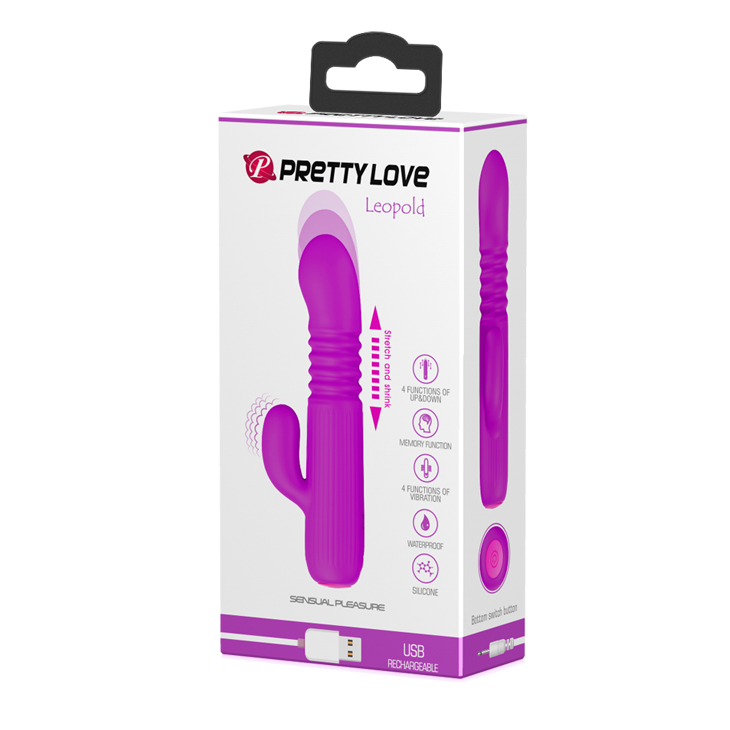 Вибратор с фрикциями Pretty Love Leopold BI-014593