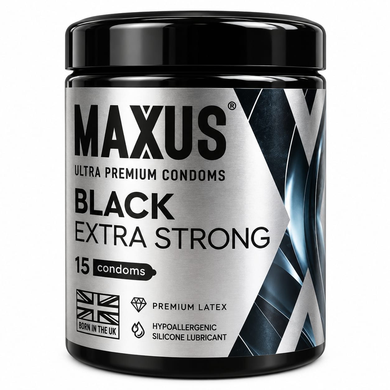 ПРЕЗЕРВАТИВЫ MAXUS EXTRA STRONG № 15 X-EDITION (черные, утолщ, гладкие) 0901-117 цена 1 шт