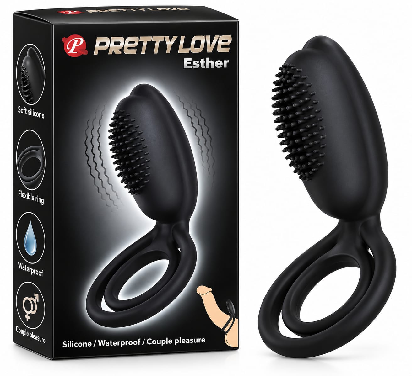 Эрекционное кольцо Pretty Love Esther BI-026218