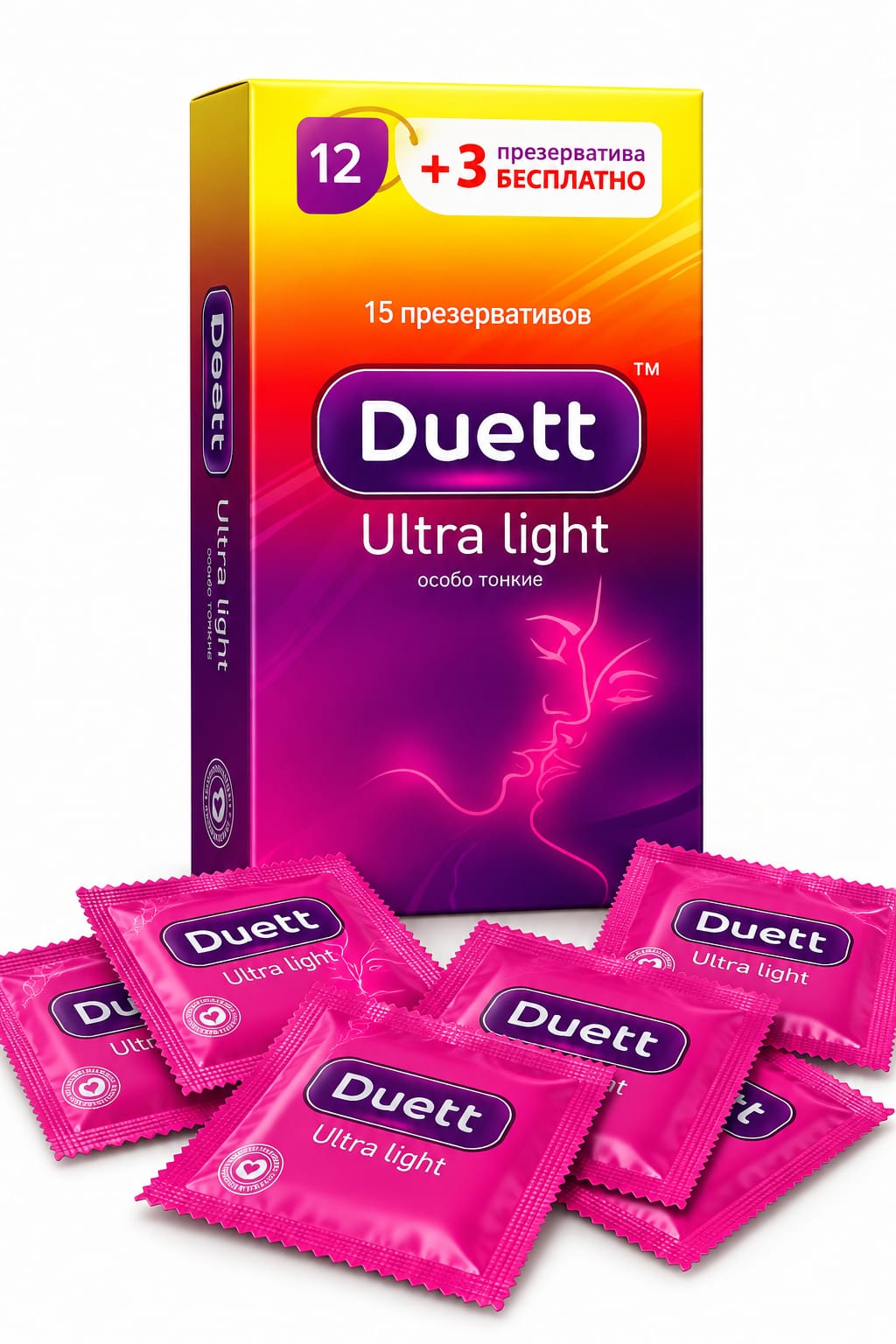 Ультратонкие презервативы "Duett" № 15, цена за 1 шт
