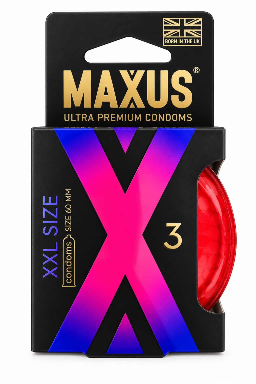 ПРЕЗЕРВАТИВЫ MAXUS XXL № 3 X-EDITION 0901-069 (гладкие, увелич.)цена за кейс
