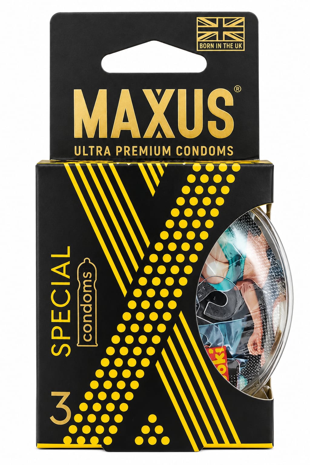 Презервативы Maxus Special точечные, пластиковый кейс, 3шт, цена за упак