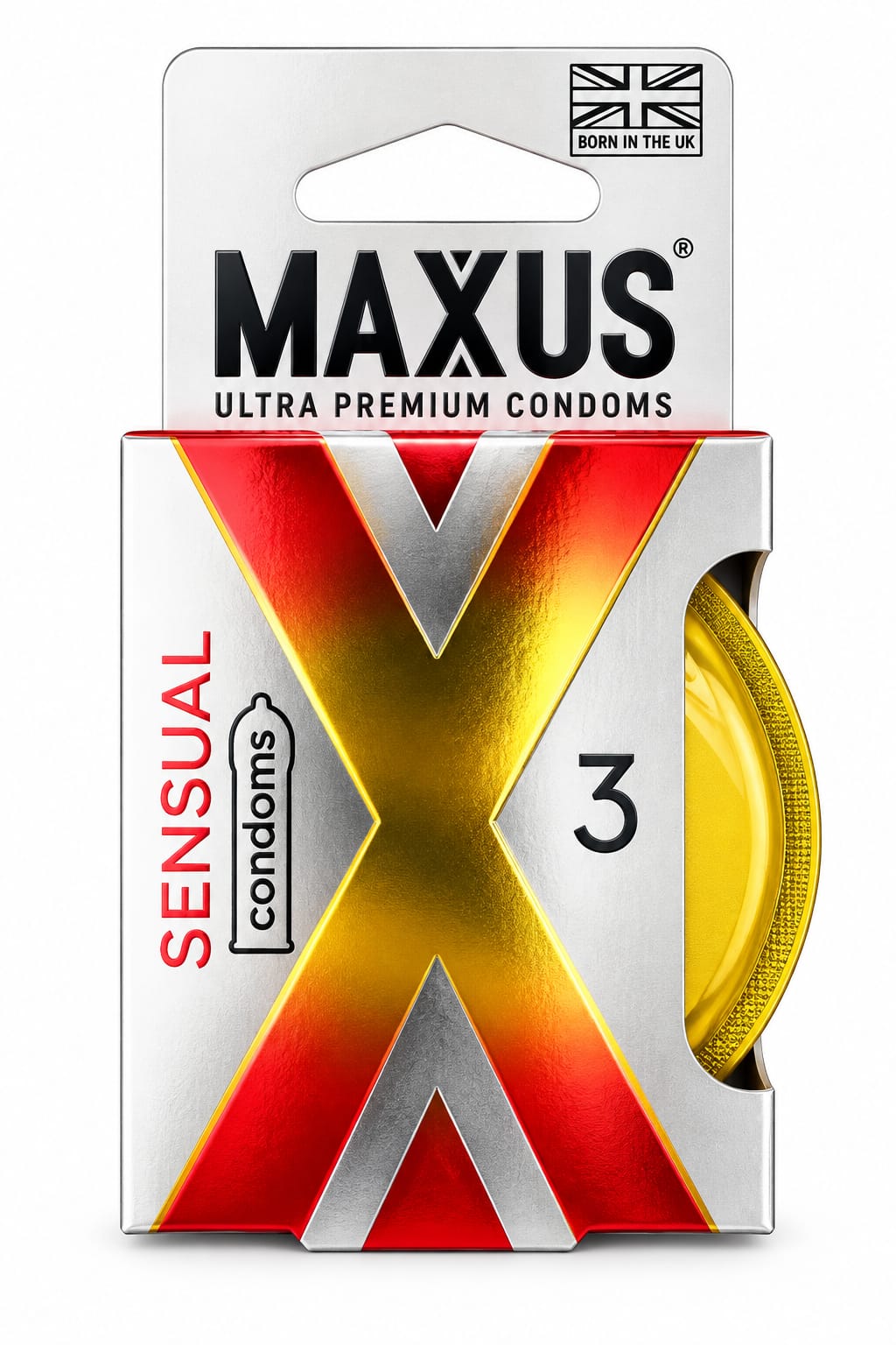 Презервативы Maxus Sensual классические, железный кейс 3шт, цена за упак